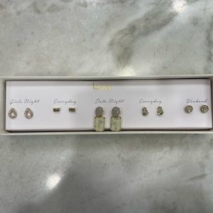 New never worn Kevia earrings. 5 pack of beautiful versatile earrings